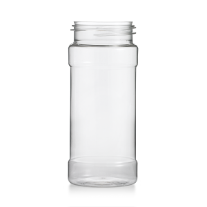 Clear Plastic Oblong Spice Jar 32 OZ