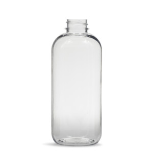 12 oz. Clear PET Plastic Bullet Bottle, 24mm 24-410