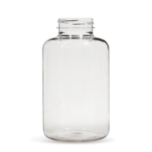 25 oz. (750 cc) White HDPE Plastic Packer Bottle, 53mm 53-400