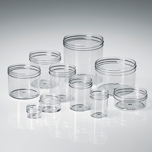 8 Oz PLASTIC JARS With Twisted Lids OLCOTT 8 Oz Clear Containers